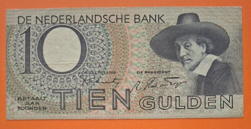 Bankbiljet 10 gulden 1943 Staalmester, cat. PL40.a / 43-1, Postzegels en Munten, Bankbiljetten | Nederland, Verzenden, 10 gulden