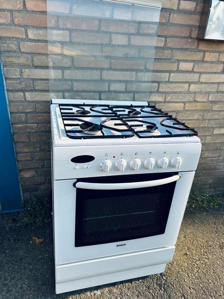 Bosch Gasfornuis 4Pits met Oven | Garantie & Bezorgen, Witgoed en Apparatuur, Ophalen, Grill, 4 kookzones, Zo goed als nieuw