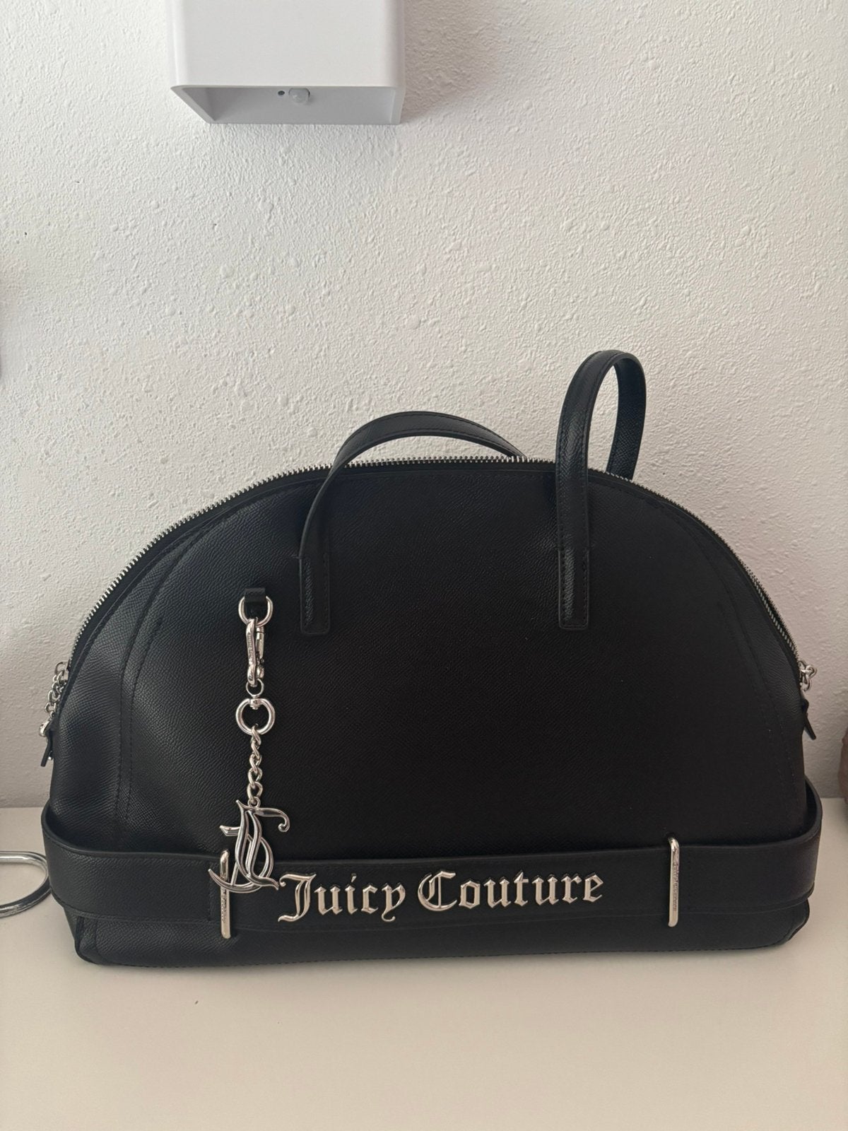 Juicy couture zwarte tas, Ophalen of Verzenden, Zo goed als nieuw, Zwart, Handtas