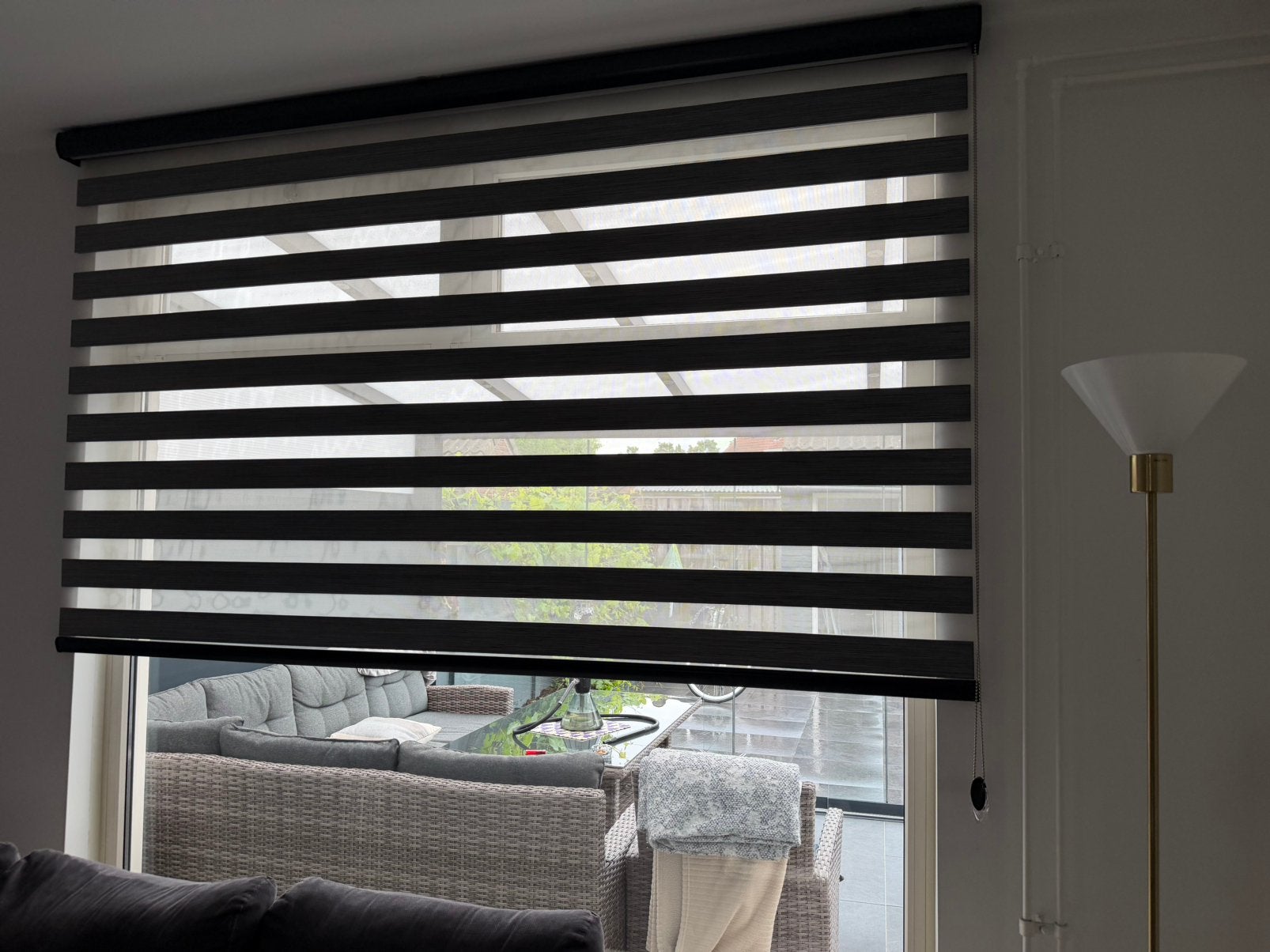 ZEBRA jaloezien antraciet 238 x 227, Huis en Inrichting, Ophalen, Gebruikt, Minder dan 100 cm