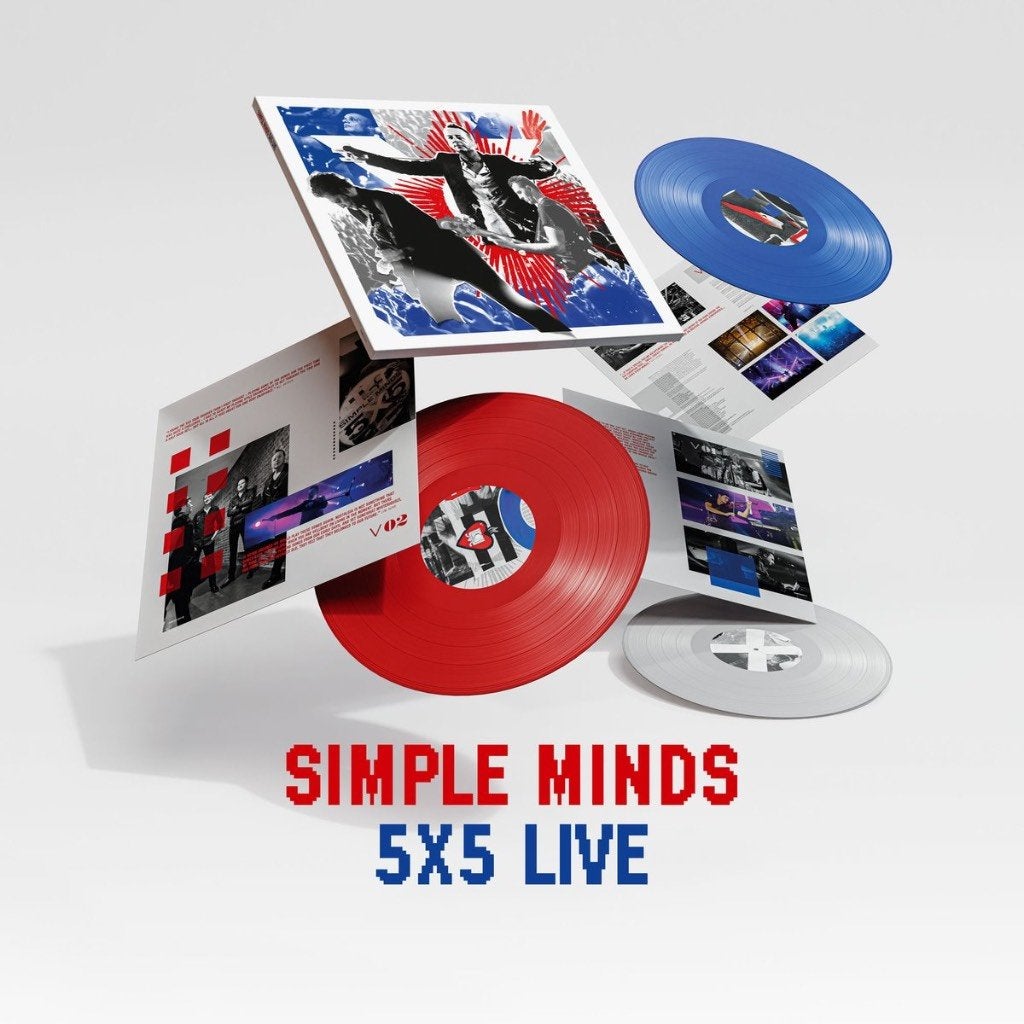 Vinyl 3LP Simple Minds 5X5 Live REDWHITEBLUE RSD 2022 NIEUW, Cd's en Dvd's, Vinyl | Pop, Pop, Limited edition, Ophalen of Verzenden