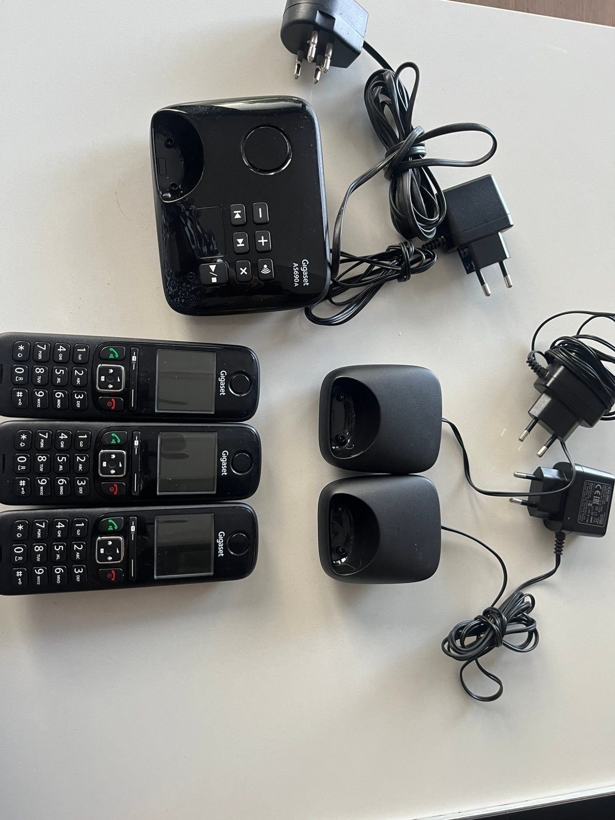 Huistelefoon Gigaset 3 handsets, Ophalen, Gebruikt, 3 handsets