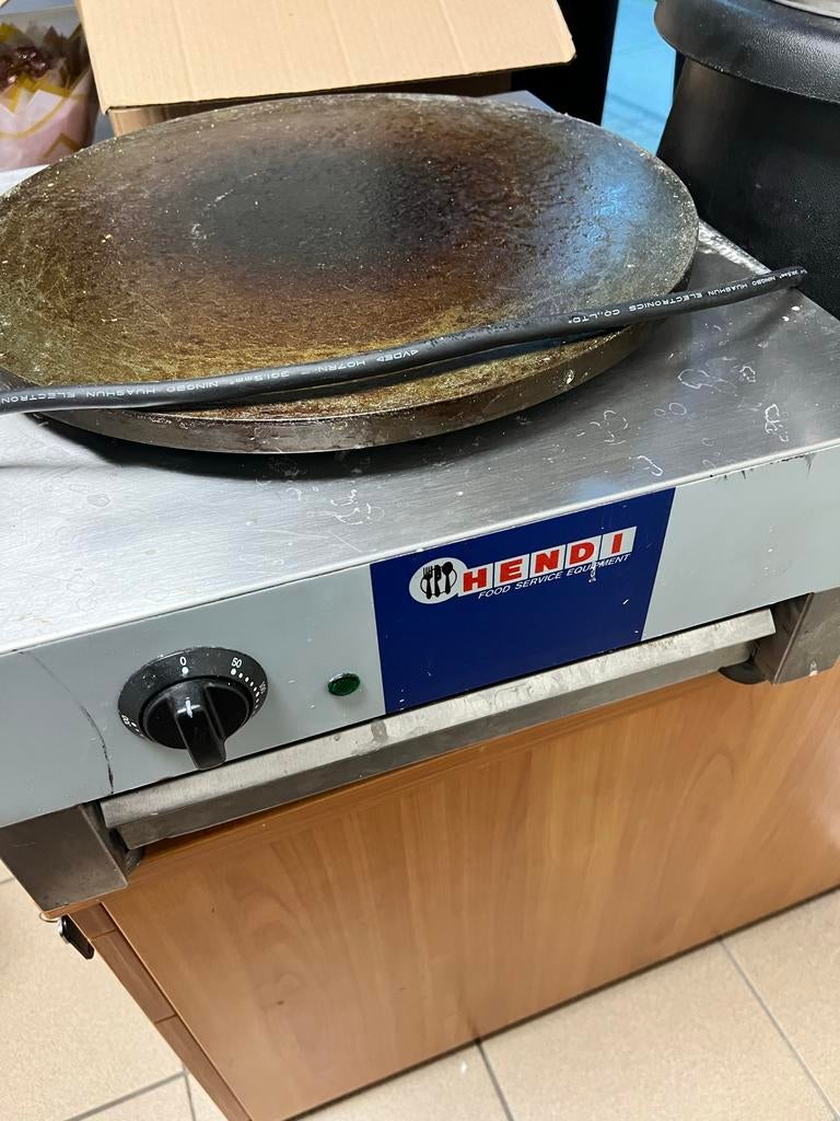 Professionele Hendi Crepemaker, Ophalen of Verzenden, Gebruikt, Fornuis, Frituur en Grillen