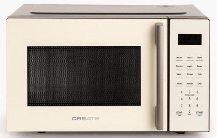 CREATE Magnetron Retro 23L ✨️NIEUW IN DOOS✨️, Witgoed en Apparatuur, Ophalen of Verzenden, Nieuw, Grill, Draaiplateau