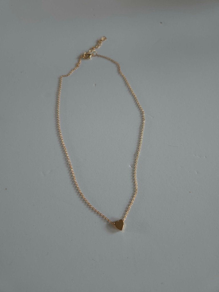 Ketting - Goudkleurig - Hartje, Ophalen of Verzenden, Nieuw, Goud, Overige materialen