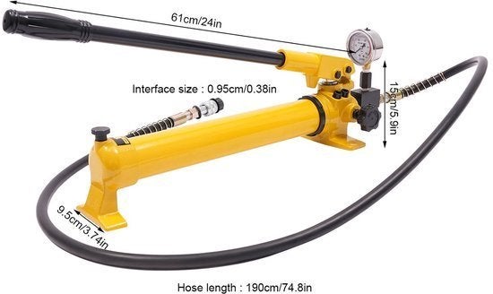 Hydraulische Handpomp – Handmatige Pomp – Hydraulische Pers, Corvance B.V., Verzenden, Nieuw, Corvancebol@gmail.com