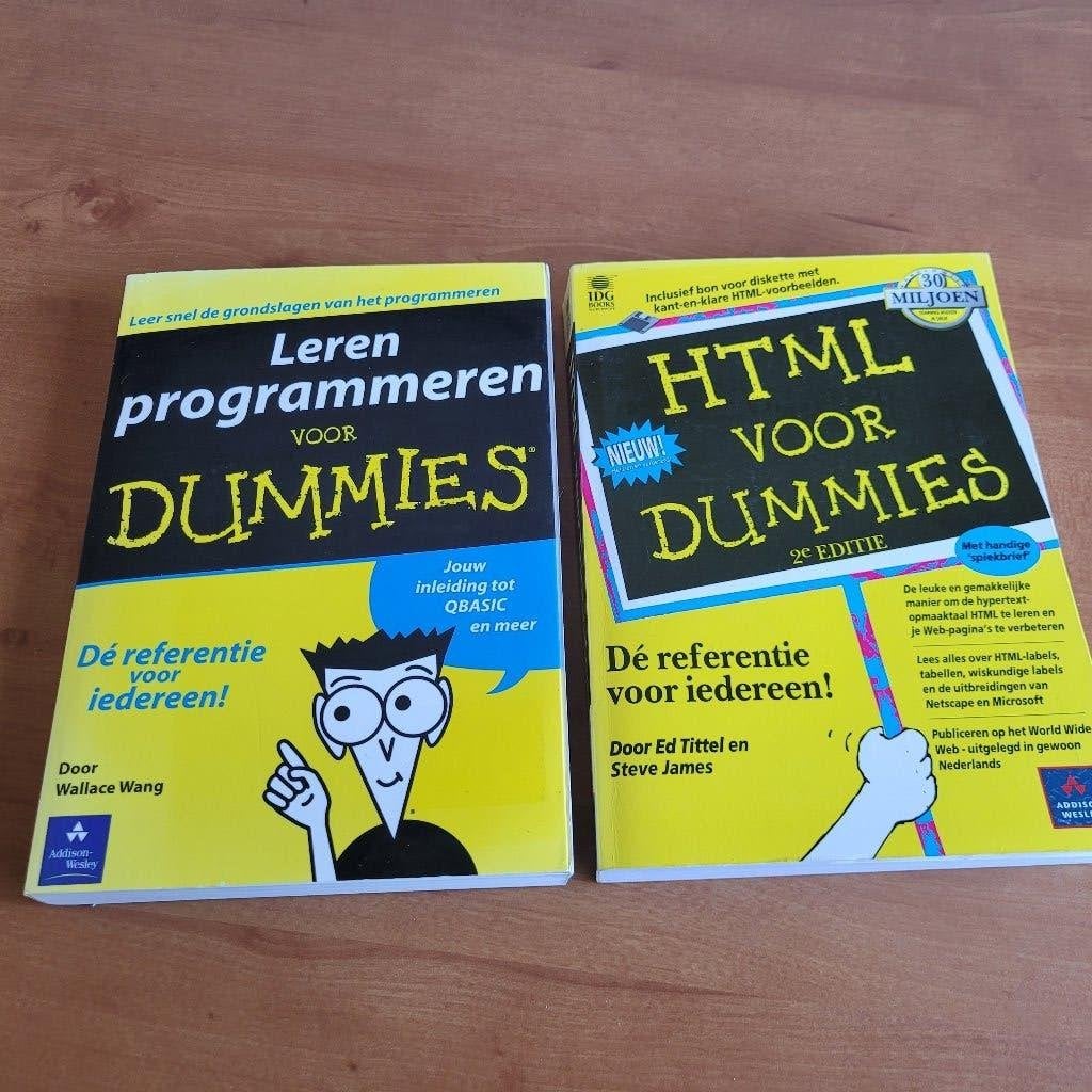 Voor dummies- Leren programmeren en HTML, Ophalen of Verzenden, Zo goed als nieuw, Internet of Webdesign