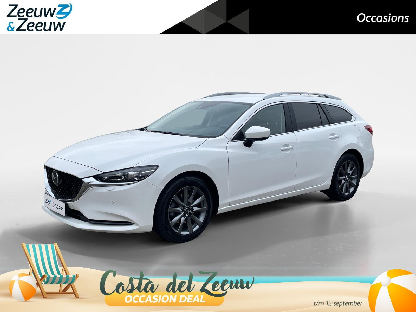 Mazda 6 Sportbreak 2.0 SkyActiv-G 145 TS | Automaat! | Navi, Stof, Gebruikt, 4 cilinders, 6 sportbreak
