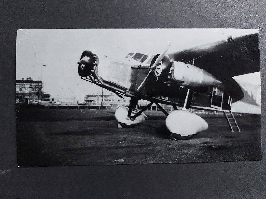 Foto v.d. voorkant van een Fokker F.XII (F700), Verzamelen, Ophalen of Verzenden, Gebruikt, Kaart, Foto of Prent