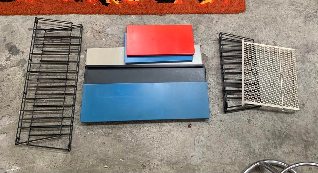 Boekenrek Vintage Tomado boekenplanken jaren 60., Ophalen of Verzenden, Zo goed als nieuw