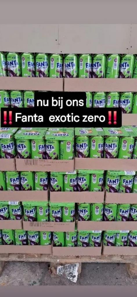 NEDERLANDSE FANTA EXOTIC ZERO ‼️, Ophalen of Verzenden
