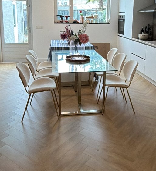 Gratis glazen eettafel