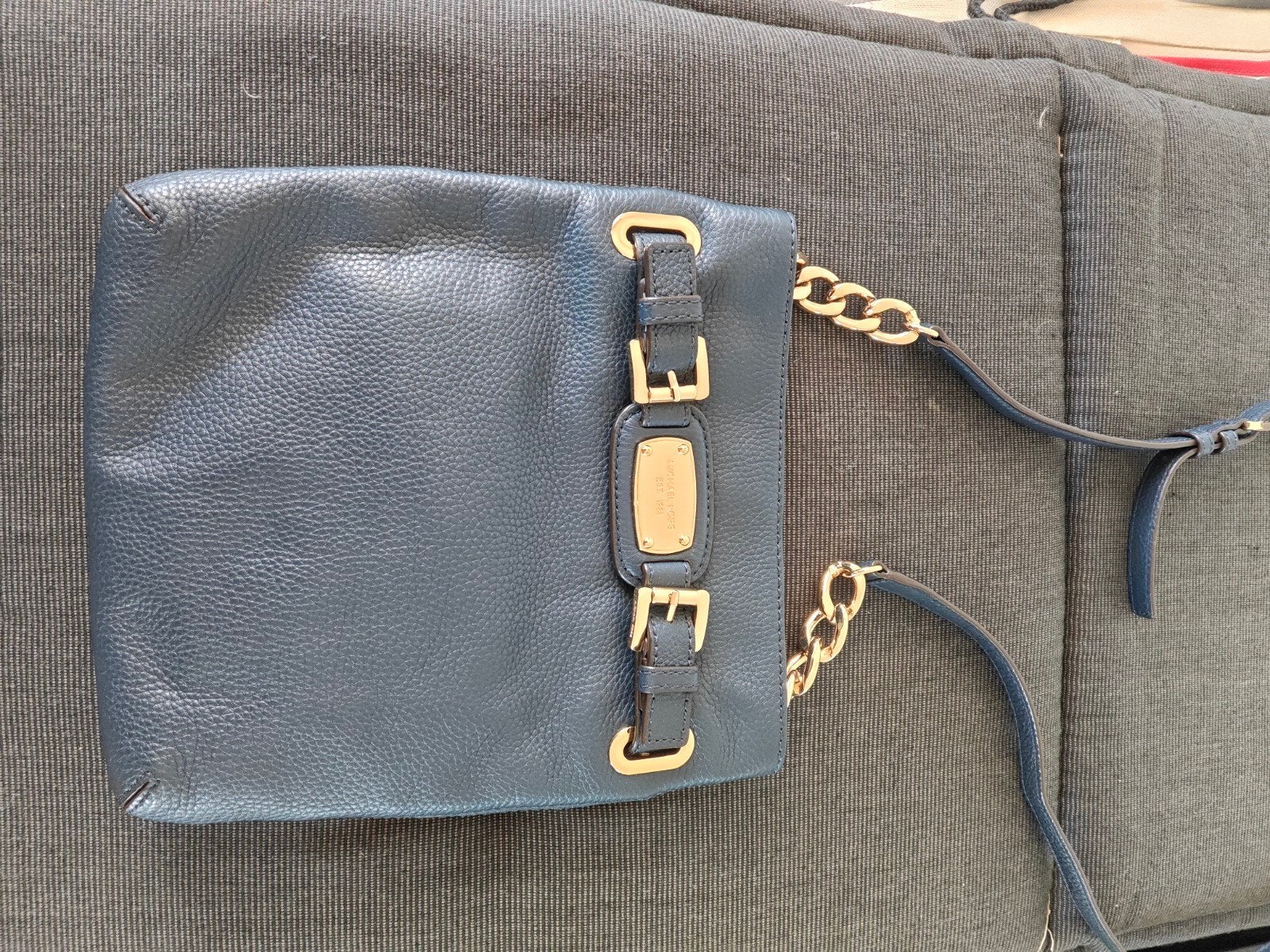 Michael Kors schoudertas met bijpassende portemonnee, Sieraden, Tassen en Uiterlijk, Portemonnees, Blauw, Nieuw, Leer, Ophalen