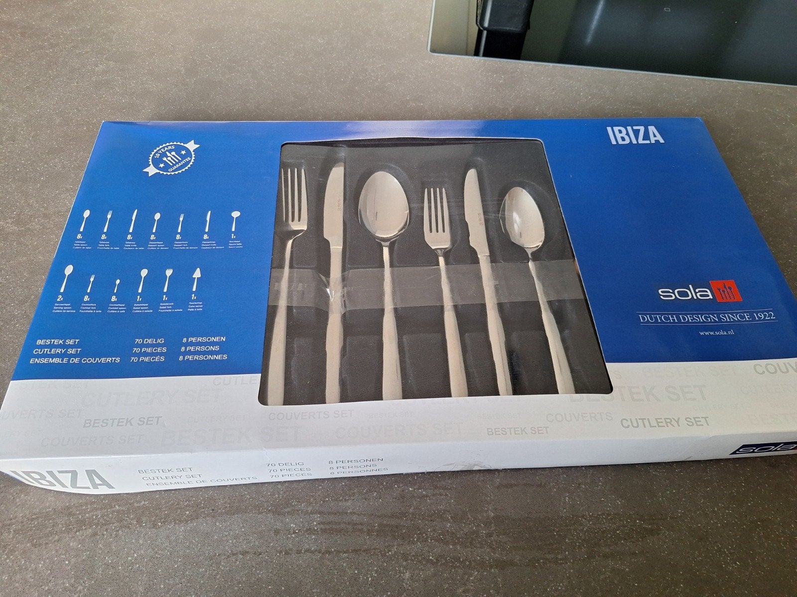 sola bestekset Ibiza nieuw 8 persoons, Huis en Inrichting, Keuken | Bestek, Sola, Bestekset, Nieuw, Ophalen of Verzenden