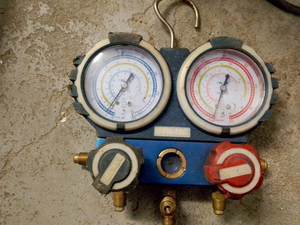 VALUE VMG-2-R410A-B Manifoldmeter voor airco/koeling, Ophalen of Verzenden