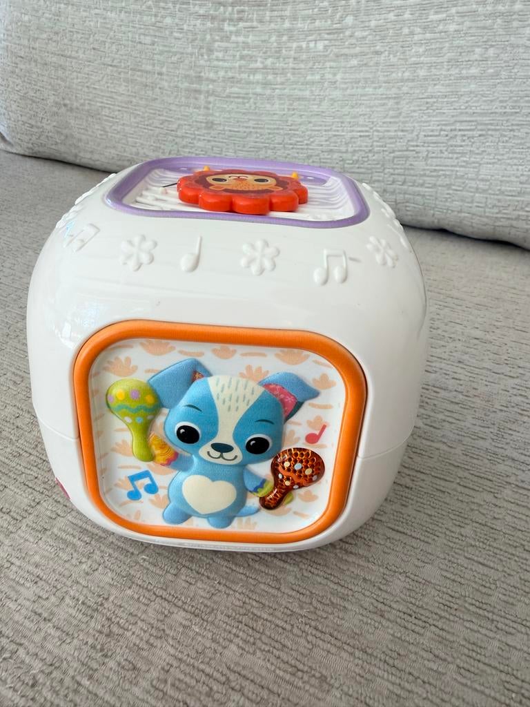 VTech Dierenmuziekkubus - Interactief Speelgoed, Kinderen en Baby's, Speelgoed | Vtech, Zo goed als nieuw, 6 maanden tot 2 jaar