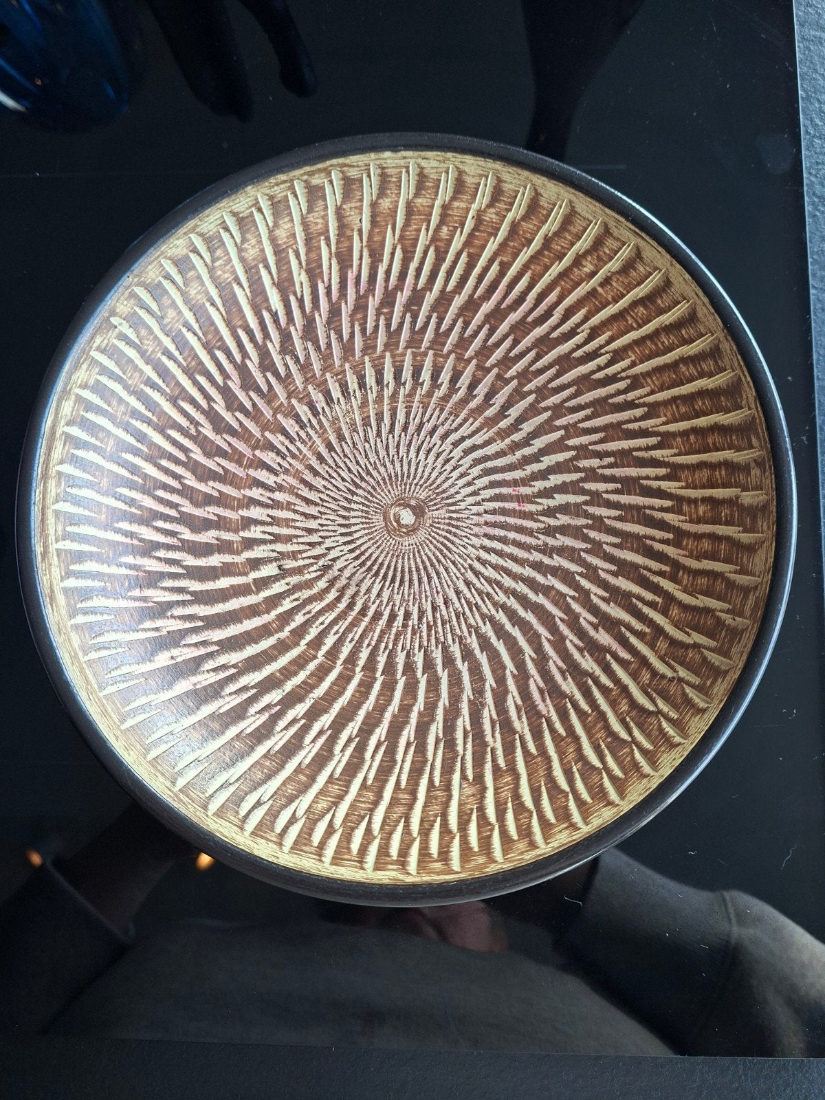 Vintage Dumler & Breiden Hohr schaal met sgraffito, Antiek en Kunst, Ophalen of Verzenden