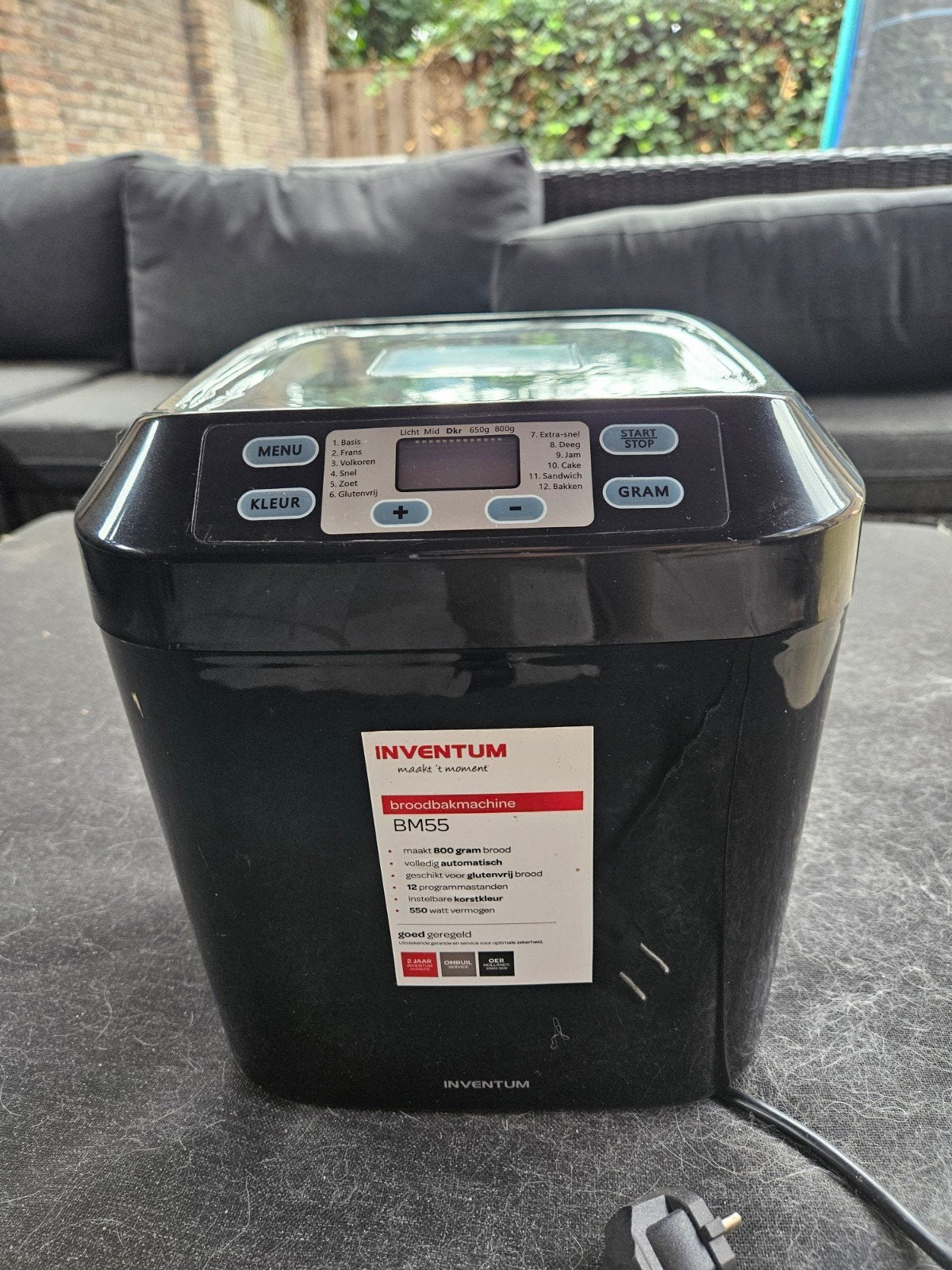broodbak machine, BM55., Ophalen, Zo goed als nieuw, Met timer, Kijkvenster