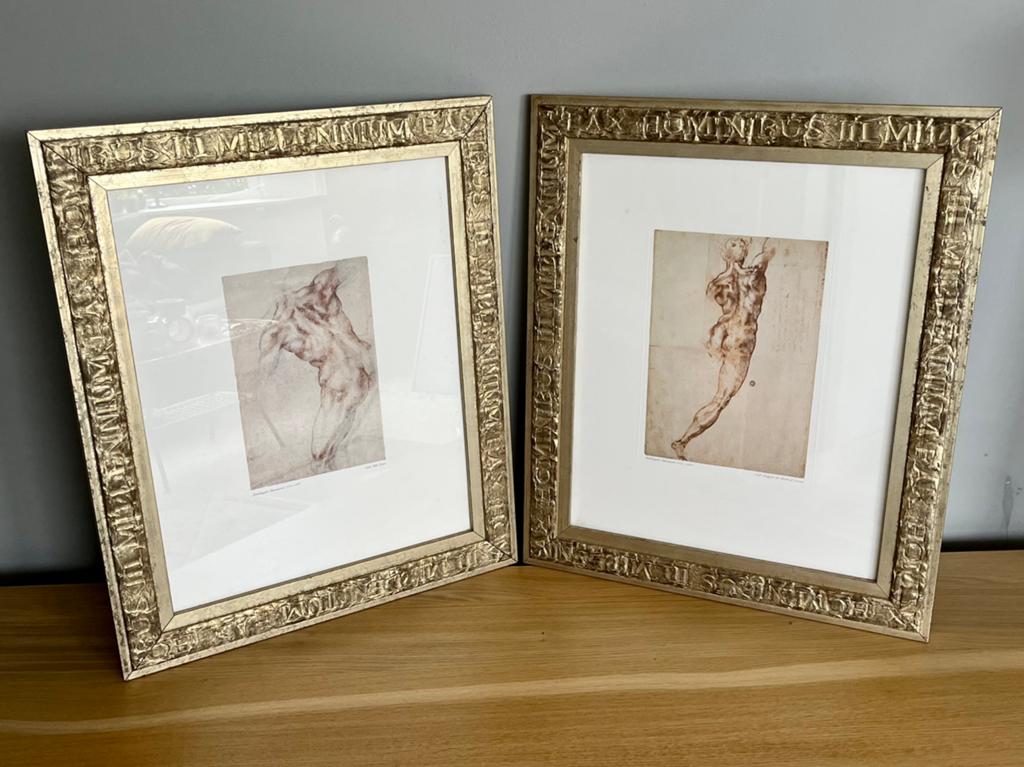 Set Michelangelo reproducties in klassieke schilderij lijst, Ophalen
