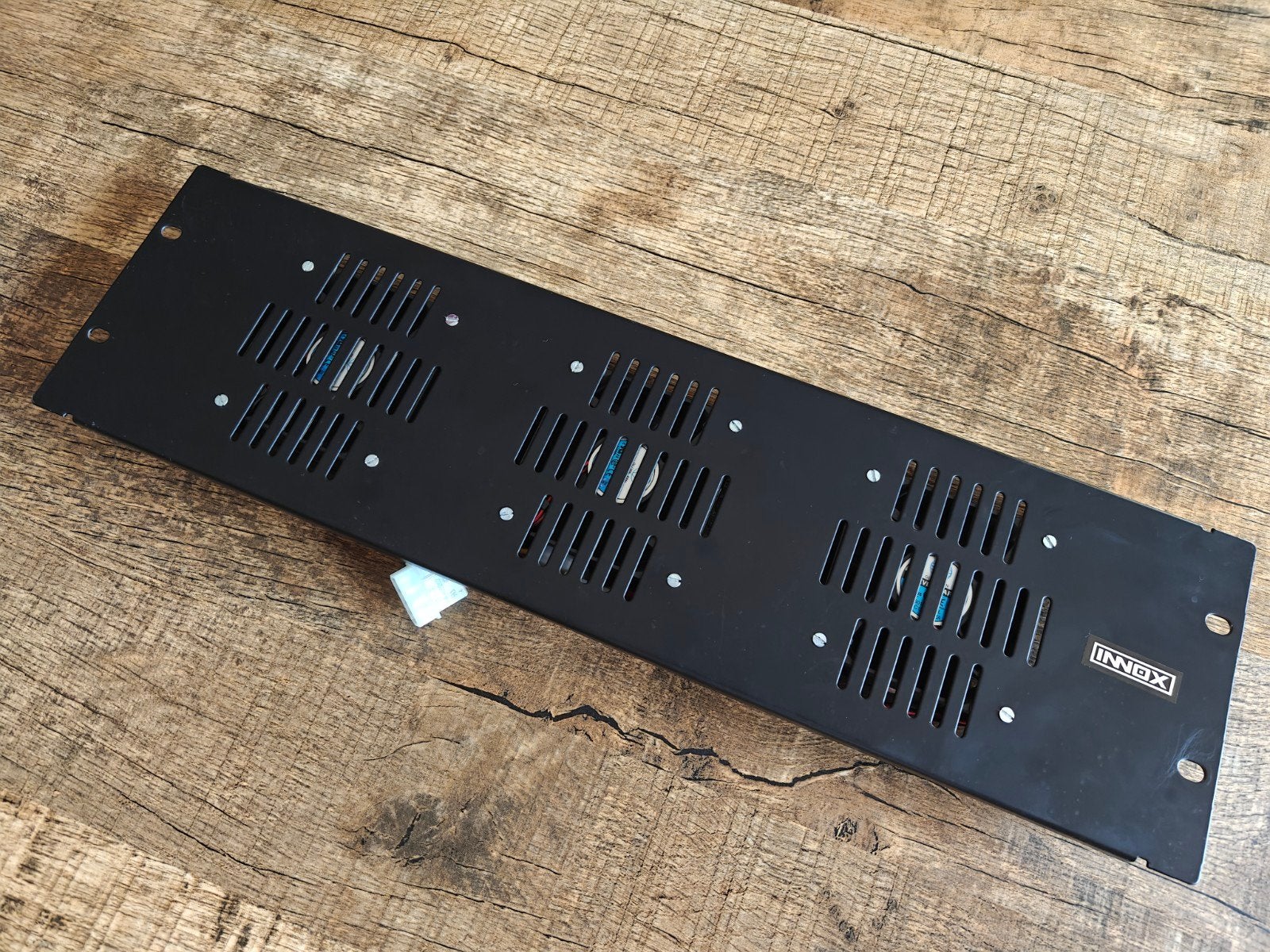 19 inch 3HE Ventilatie Rooster met 3x 12V PC Ventilatoren, Ophalen of Verzenden, Gebruikt, Luchtkoeling