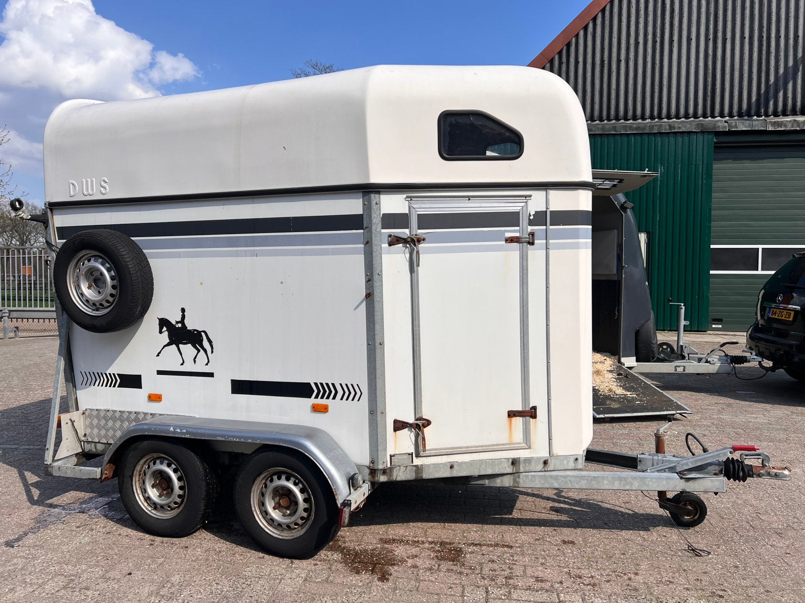 Hotra 1,5 paards trailer, Dieren en Toebehoren, Paarden en Pony's | Trailers en Aanhangwagens, Ophalen of Verzenden, Gebruikt