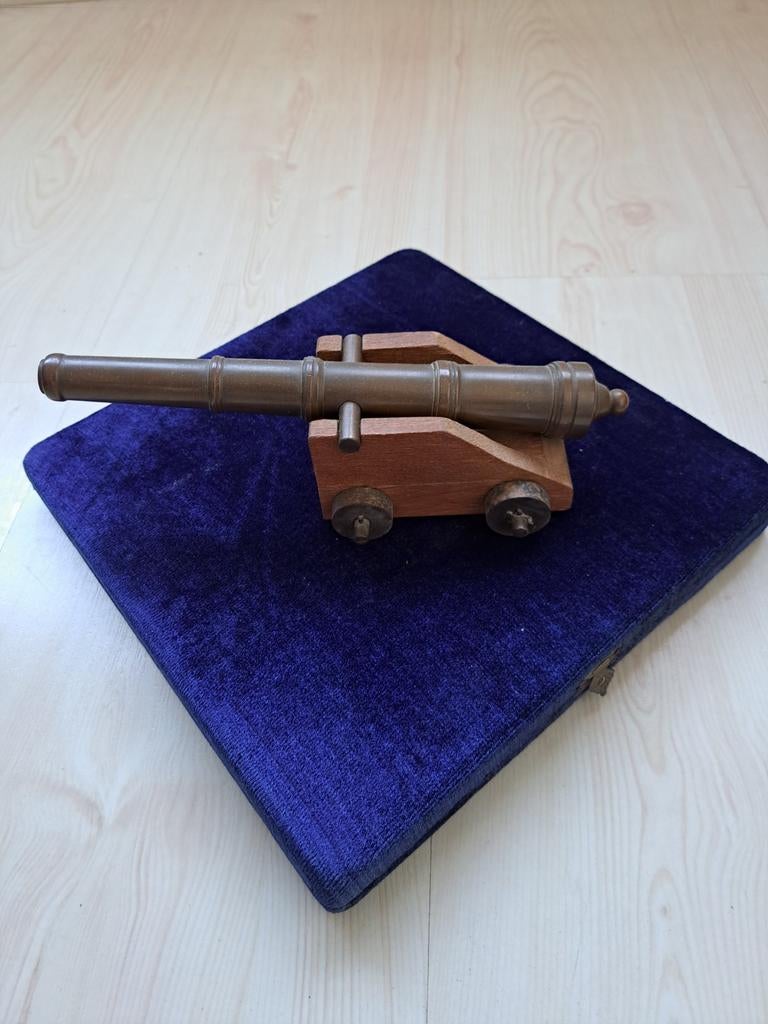 Decoratieve Miniatuur Kanon - 22 cm lang, Antiek en Kunst, Ophalen of Verzenden