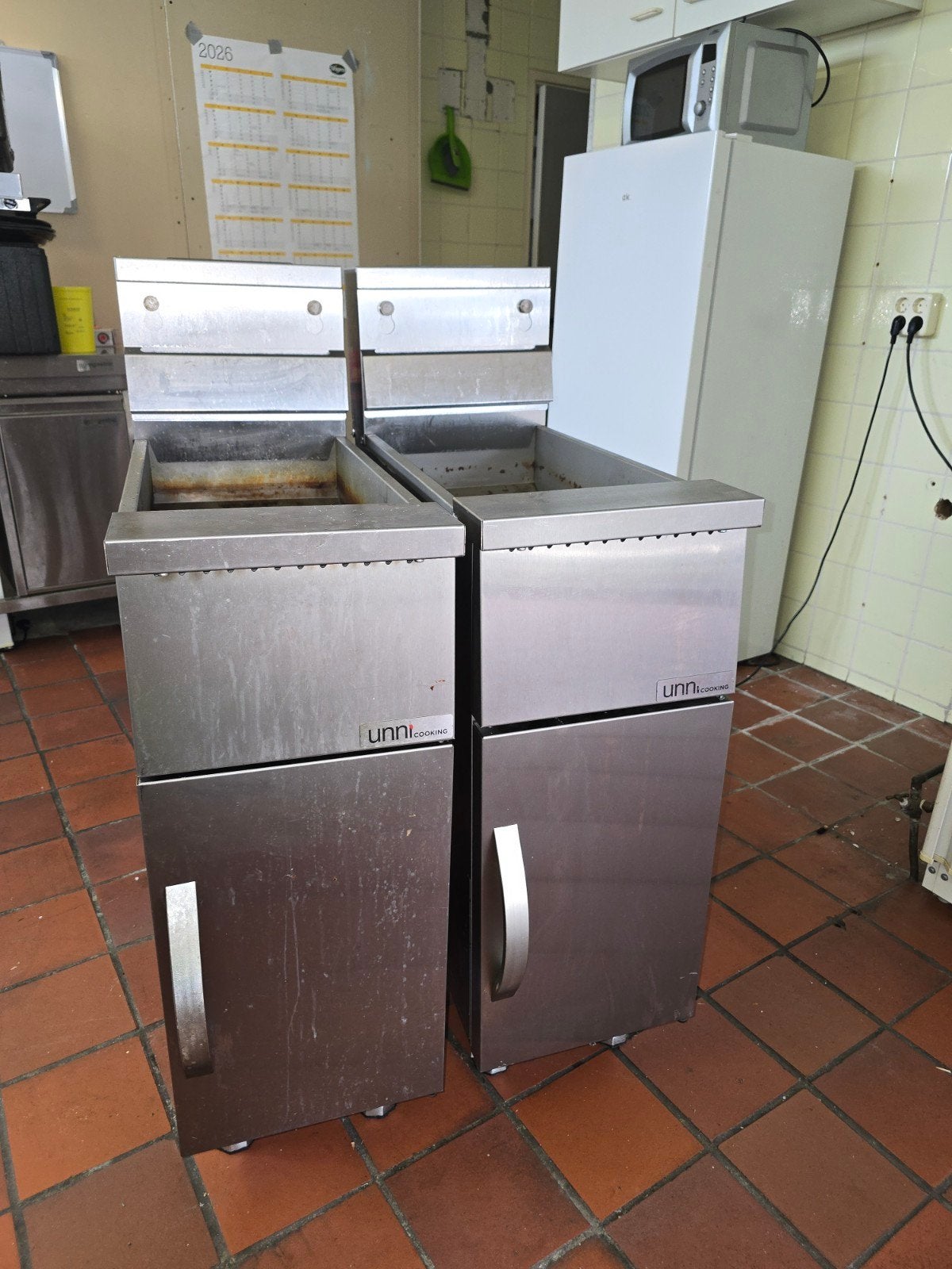 Propaangas Friteuse - € 400,- ps, 4 liter of meer, Ophalen, Gebruikt, Duo-friteuse