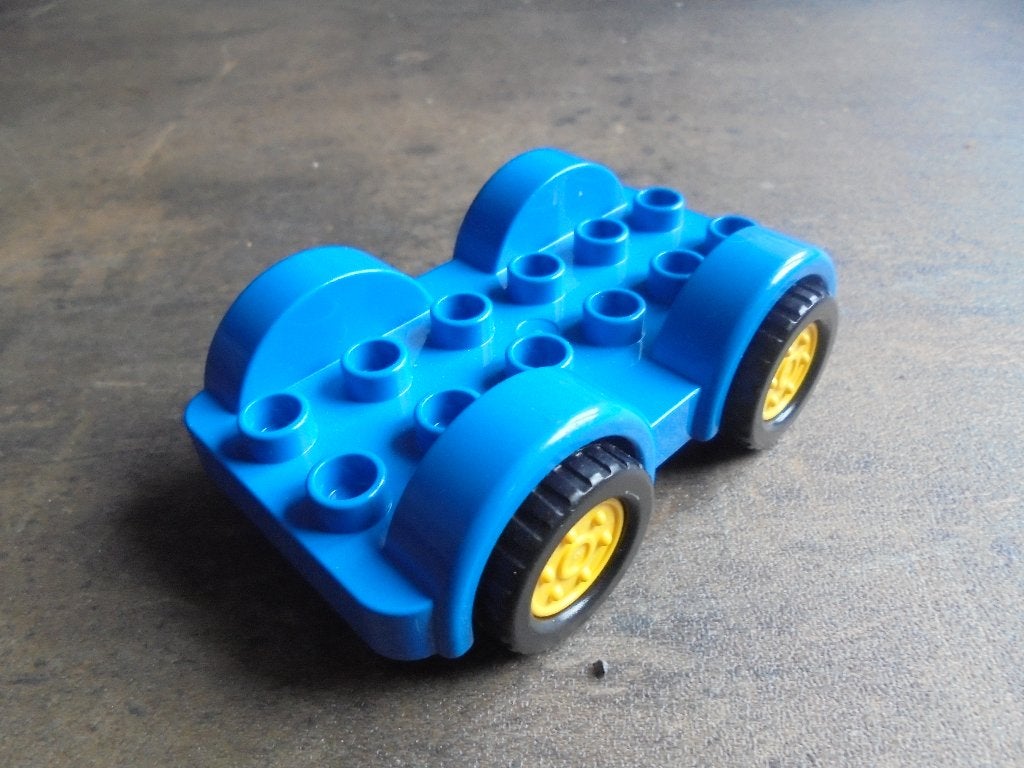 Lego Duplo Car Base 2x6 with Fixed Axles (zie foto's) 5, Ophalen of Verzenden, Gebruikt, Losse stenen, Duplo