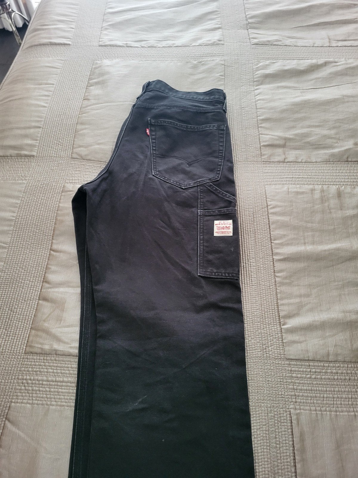 Levi,s 568 Carpenter jeans W32/L32 Zwart, Levi's, Zwart, Ophalen of Verzenden, Zo goed als nieuw