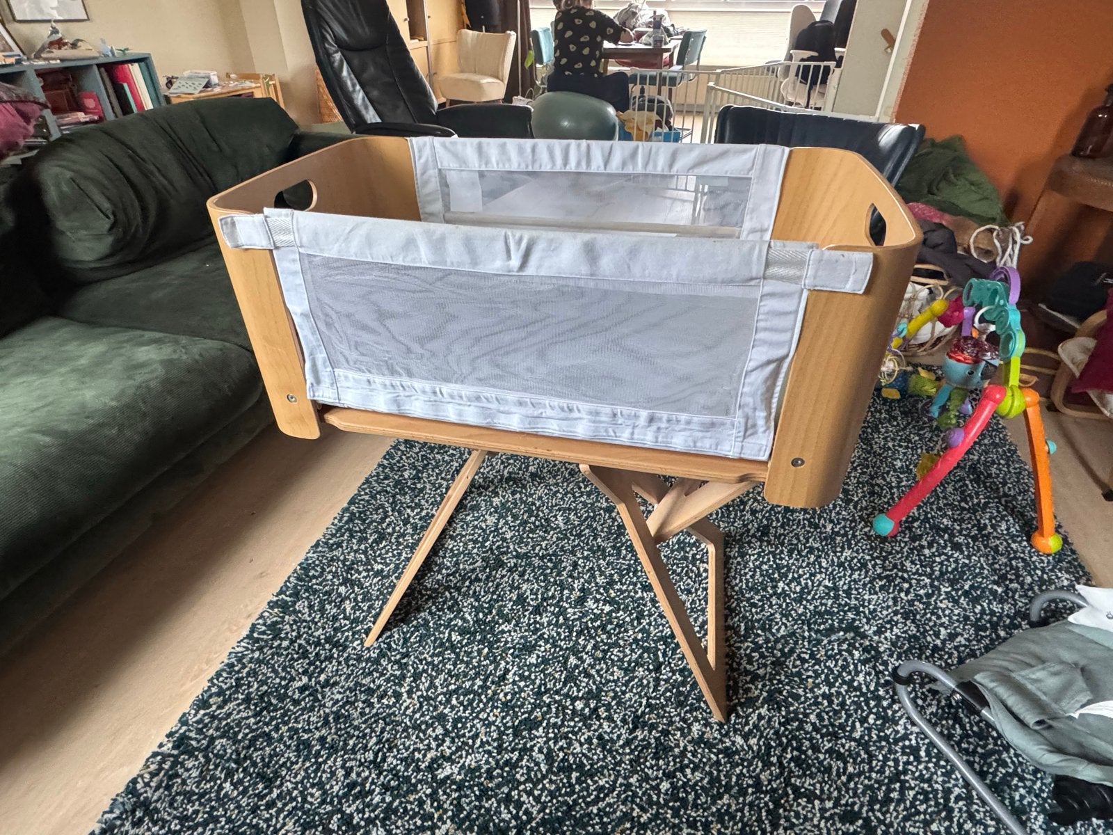 Bednest Co-Sleeper Wieg incl matras, Ophalen, Zo goed als nieuw, Wieg