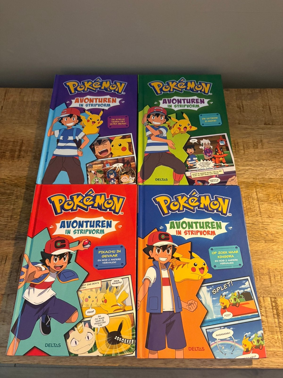 4 pokemon stripboeken, Meerdere stripboeken, Ophalen of Verzenden, Zo goed als nieuw