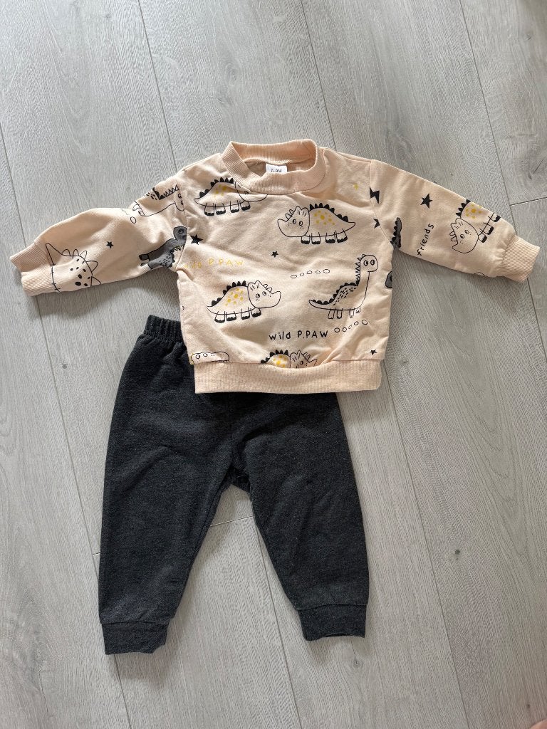 Setje 6-9 maanden, Kinderen en Baby's, Babykleding | Maat 74, Ophalen of Verzenden, Zo goed als nieuw, Jongetje