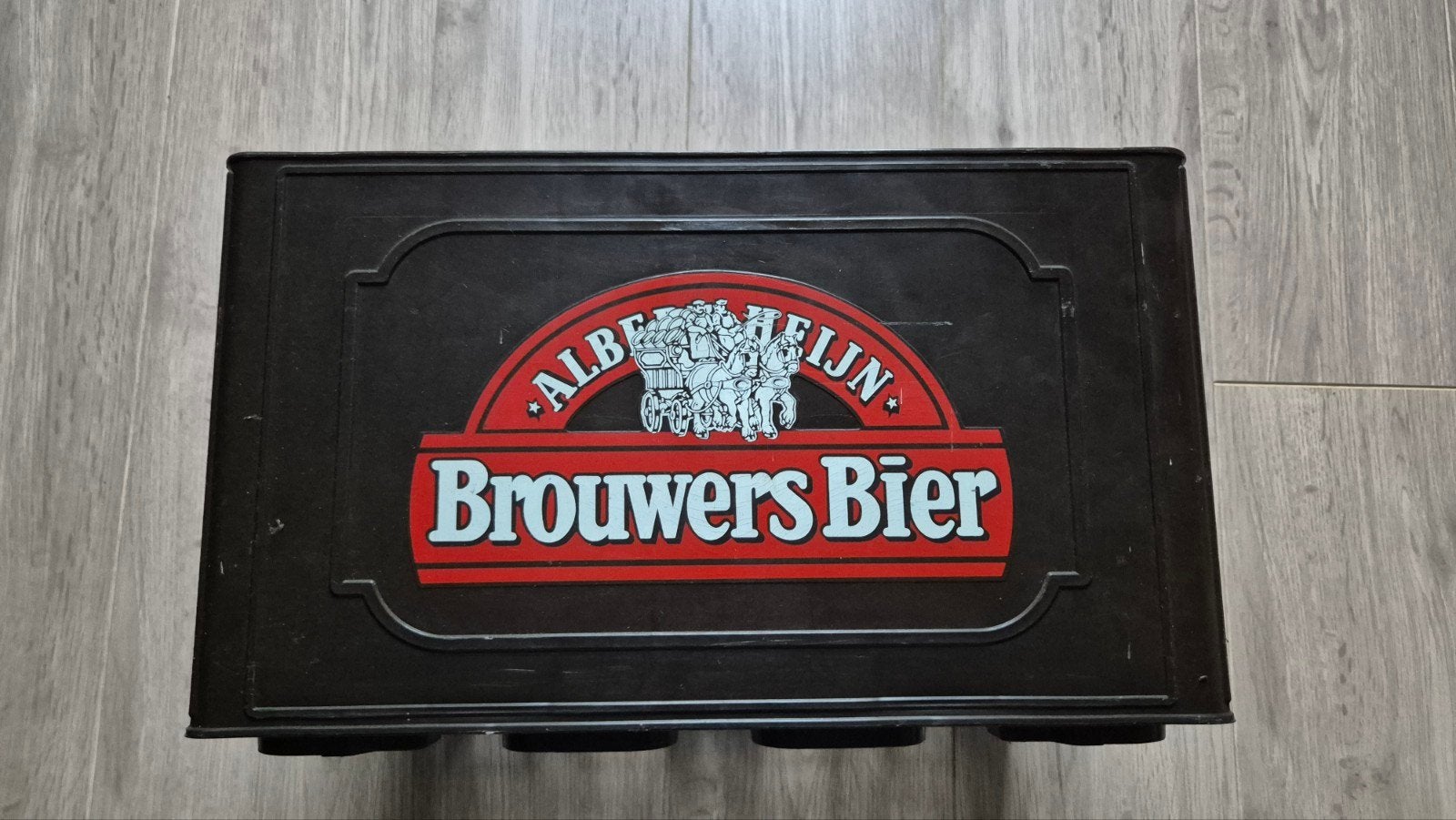 Leeg kratje Brouwers bier oud, Verzamelen, Ophalen of Verzenden