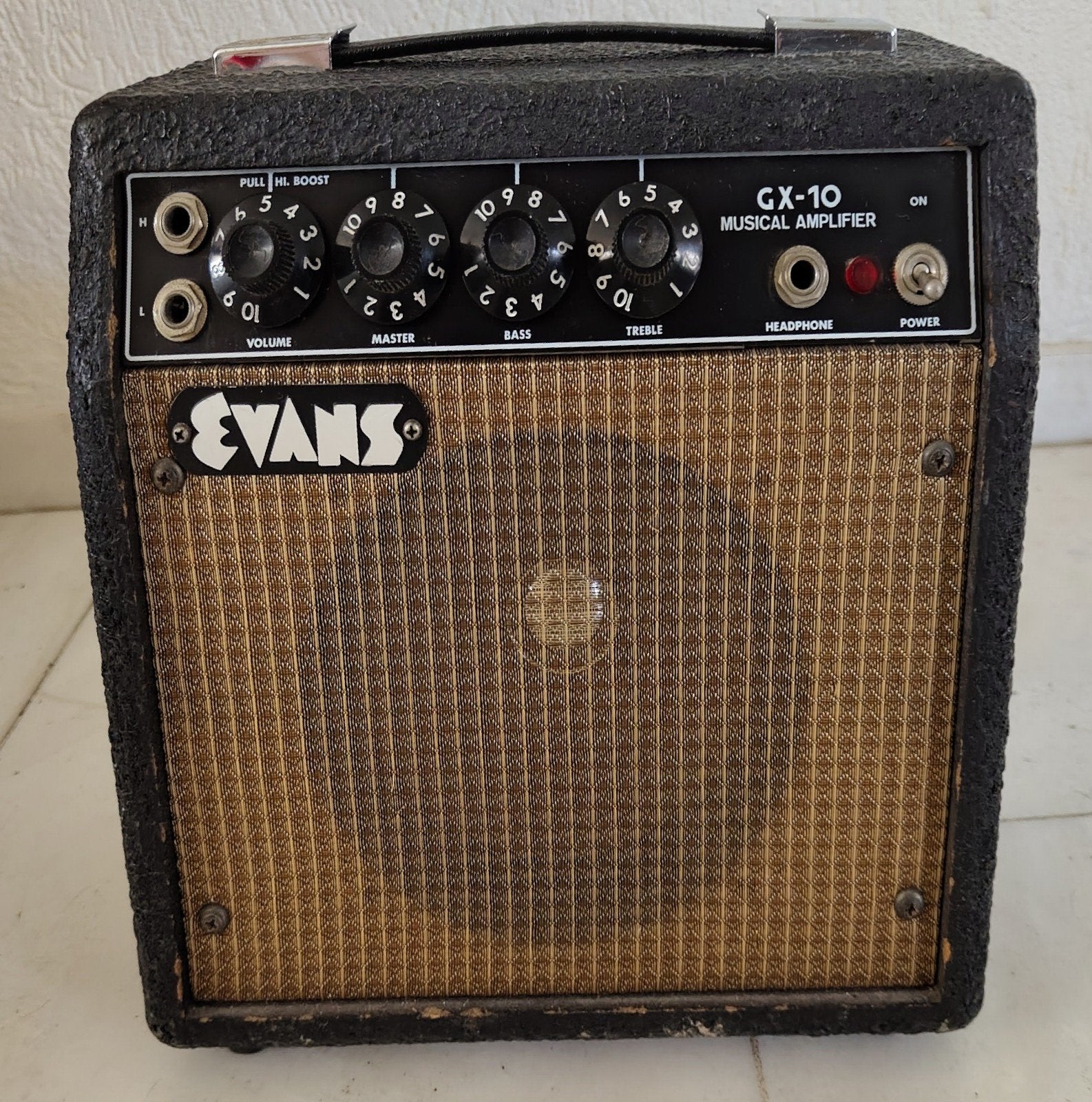 Vintage Evans GX-10 kwaliteits versterker 10 Watt, Ophalen of Verzenden, Gebruikt, Minder dan 50 watt