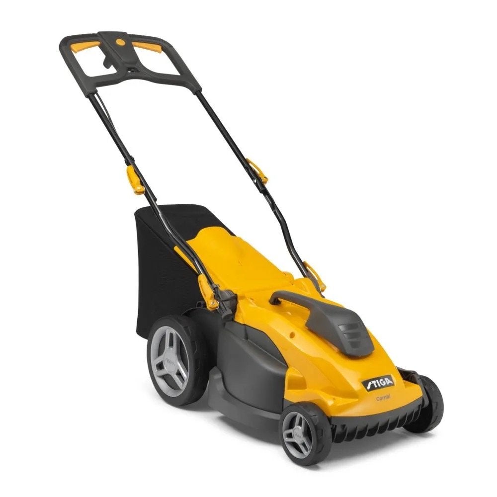 Stiga Combi 340c Elektrische Grasmaaier - Zo goed als nieuw, Tuin en Terras, Grasmaaiers, Ophalen, Cirkelmaaier, Elektrische grasmaaier