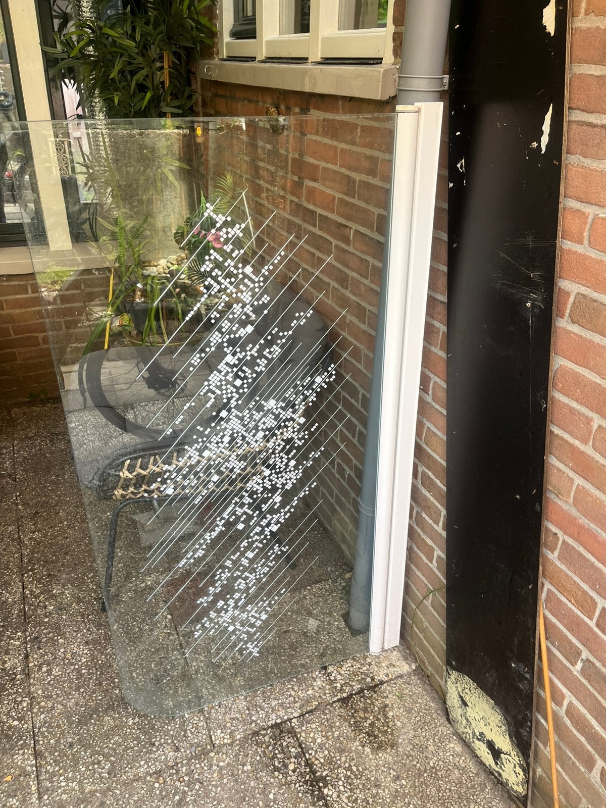 Bad/douche scherm, 80 tot 120 cm, Zo goed als nieuw, Glasplaat, 160 cm of meer
