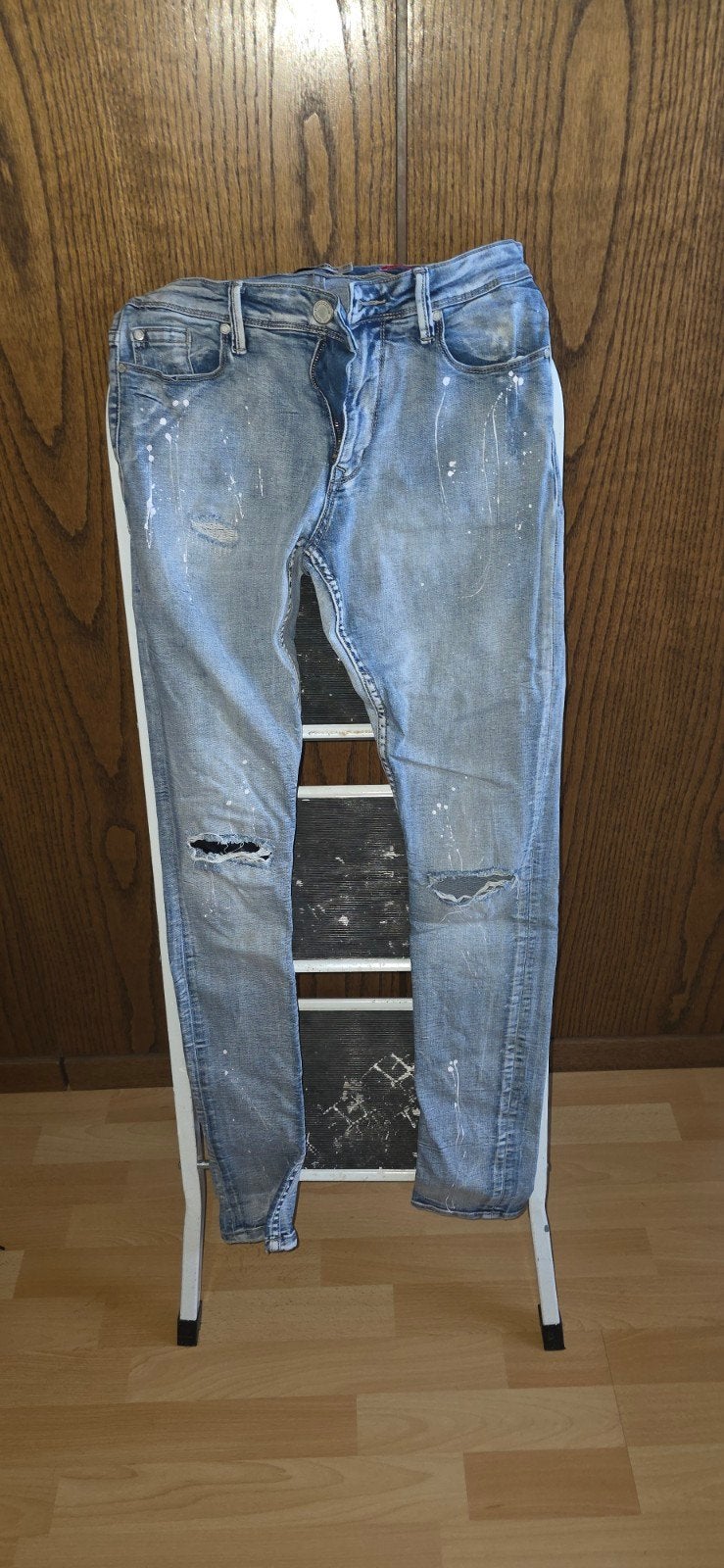 Set van 4 herenjeans - W28 L32, Kleding | Heren, Ophalen, Gedragen, Blauw, W32 (confectie 46) of kleiner