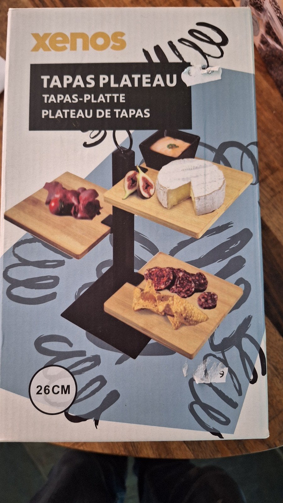 Xenos Tapas Plateau - Nieuw in doos, Overige typen, Hout, Nieuw, Ophalen of Verzenden