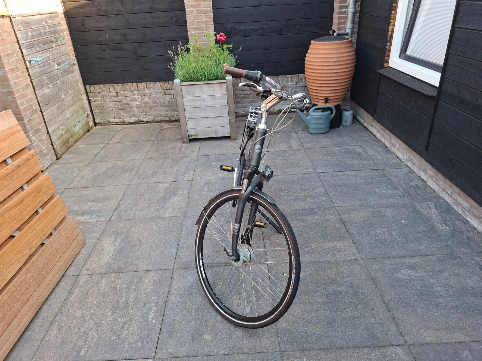 Heren fiets, Versnellingen, Zo goed als nieuw, 61 tot 65 cm, Schijfrem