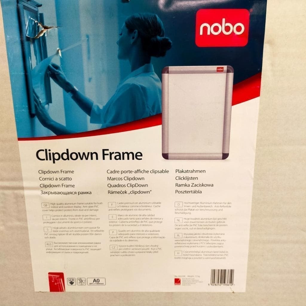 Clipdown frame / Clicklijst 84,1 x 118,9 cm NOBO ``Nieuw``, Ophalen, Nieuw, Magneetbord