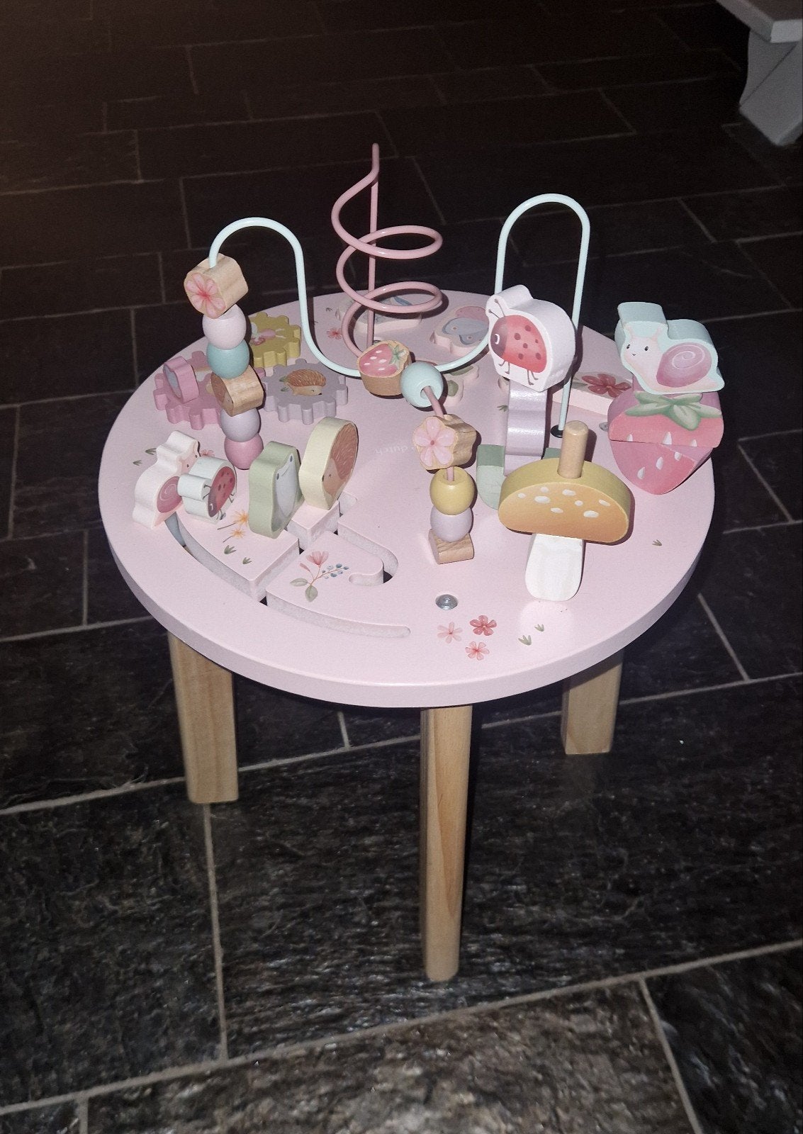 Little Dutch Houten Activiteitentafel Roze, Ophalen of Verzenden, Zo goed als nieuw, Overige typen