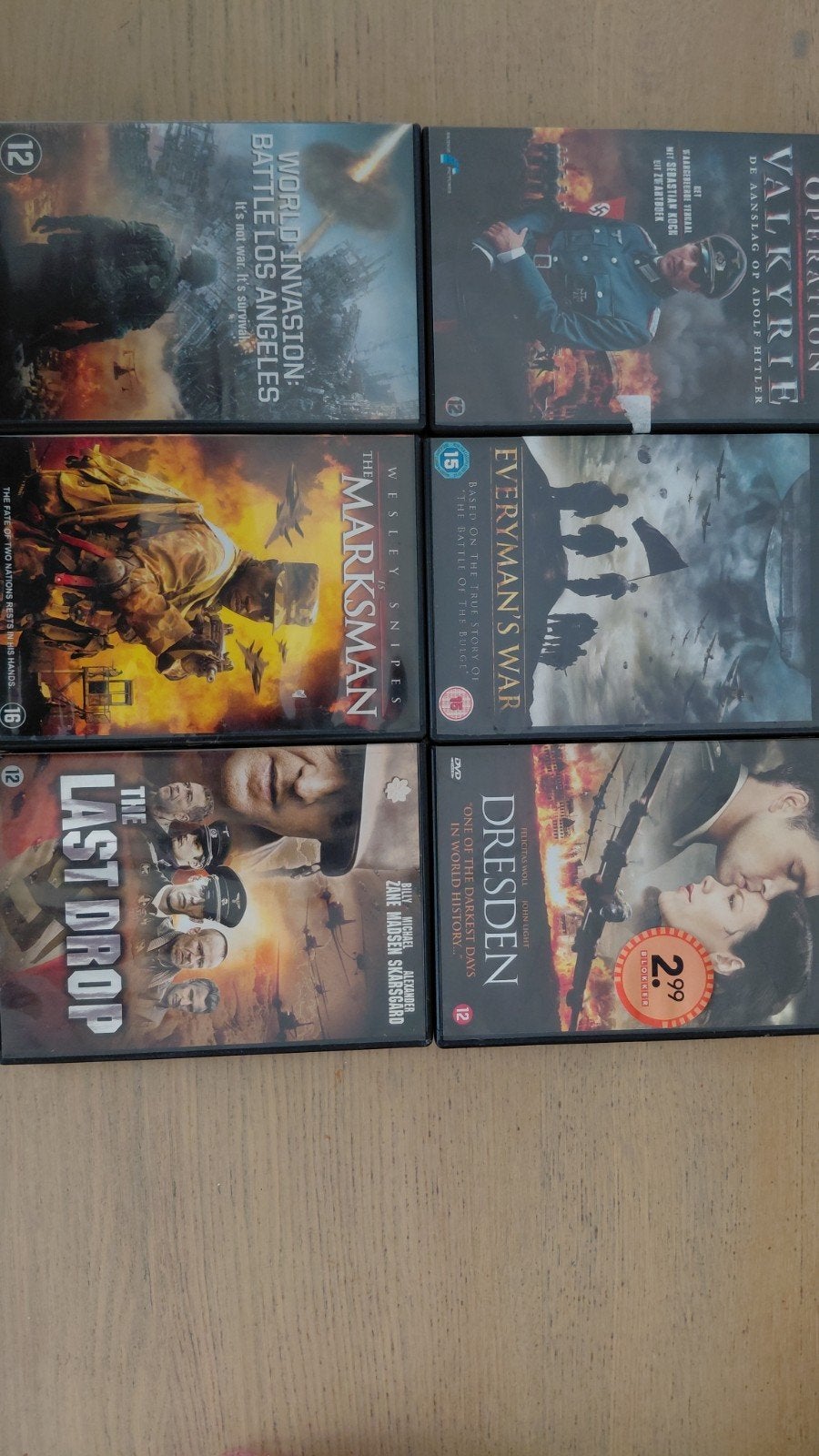 DVD Boxset Oorlogsfilms: 6 films voor weinig !, Gebruikt, Nederlands, Duits, Ophalen of Verzenden