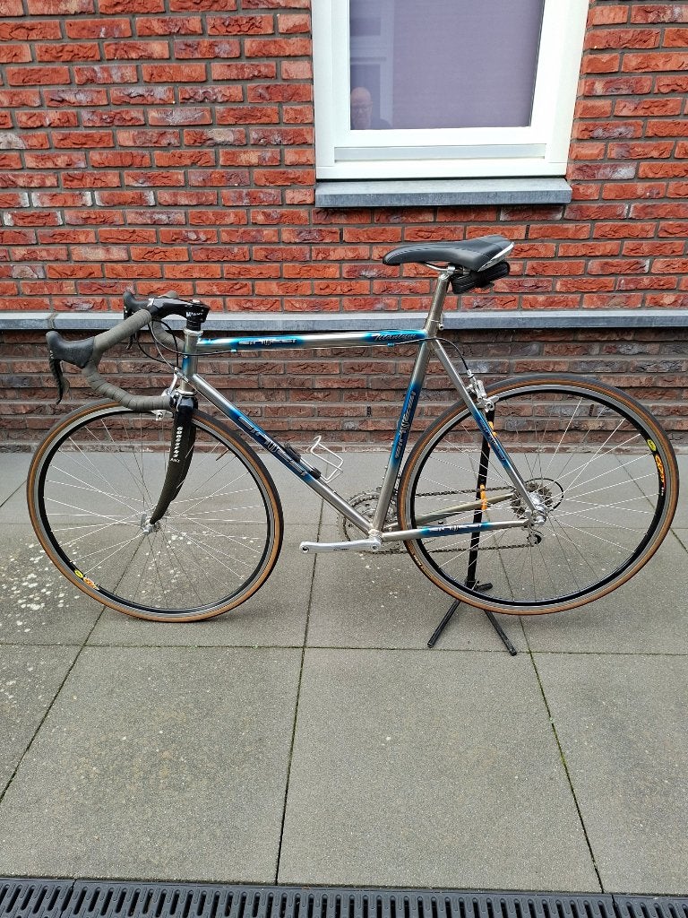 Sintesi titanium racefiets, Fietsen en Brommers, 28 inch, Gebruikt, Velgrem, Aluminium