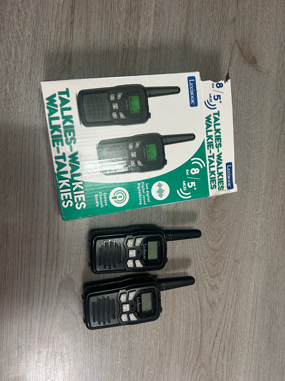 Walkie Talkie Set - Lexibook, Minder dan 2 km, Ophalen of Verzenden, Zo goed als nieuw, Portofoon of Walkie-talkie
