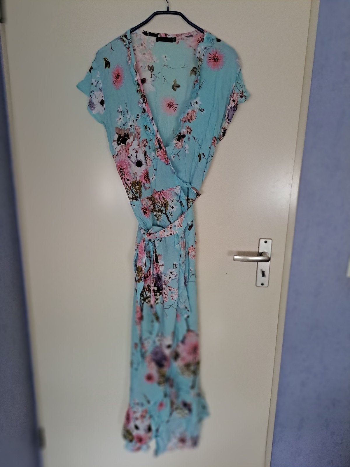 Supermooie wikkeljurk van Bindi maat L/XL, Ophalen of Verzenden, Zo goed als nieuw, Onder de knie