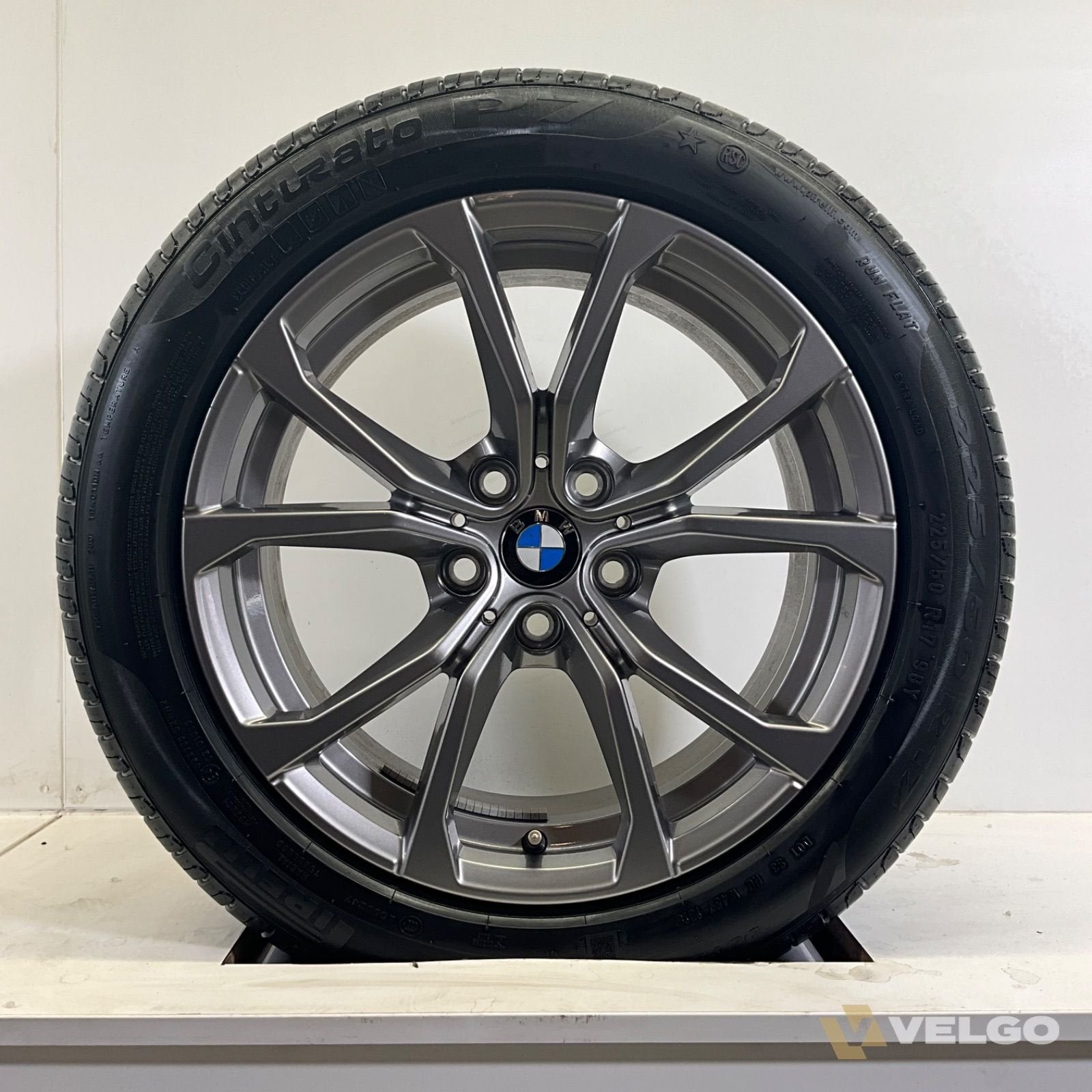 BMW 2 3 4 SERIE G21 G22 G23 G42 SET VELGEN + ZOMERBANDEN 17, Gebruikt, -, -, Banden en Velgen