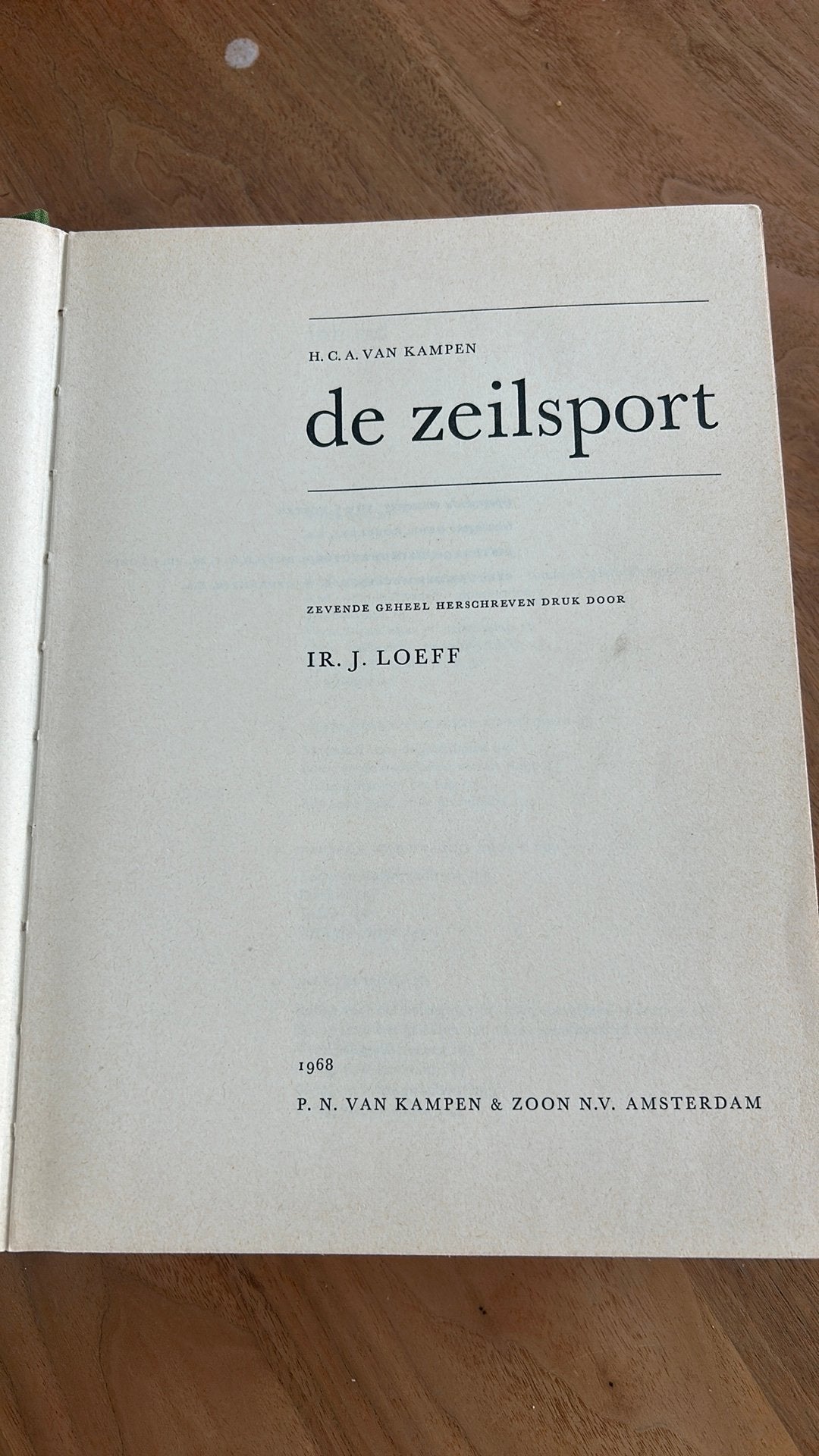 De zeilsport, Ophalen, Zo goed als nieuw, Overige onderwerpen