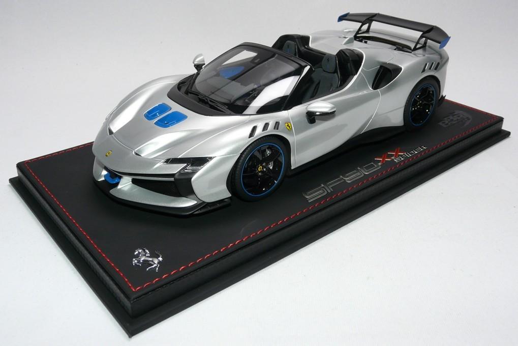Ferrari SF90 XX Spider Zilver 1:18 P18238G van BBR, Ophalen of Verzenden, Nieuw, Auto, Overige merken