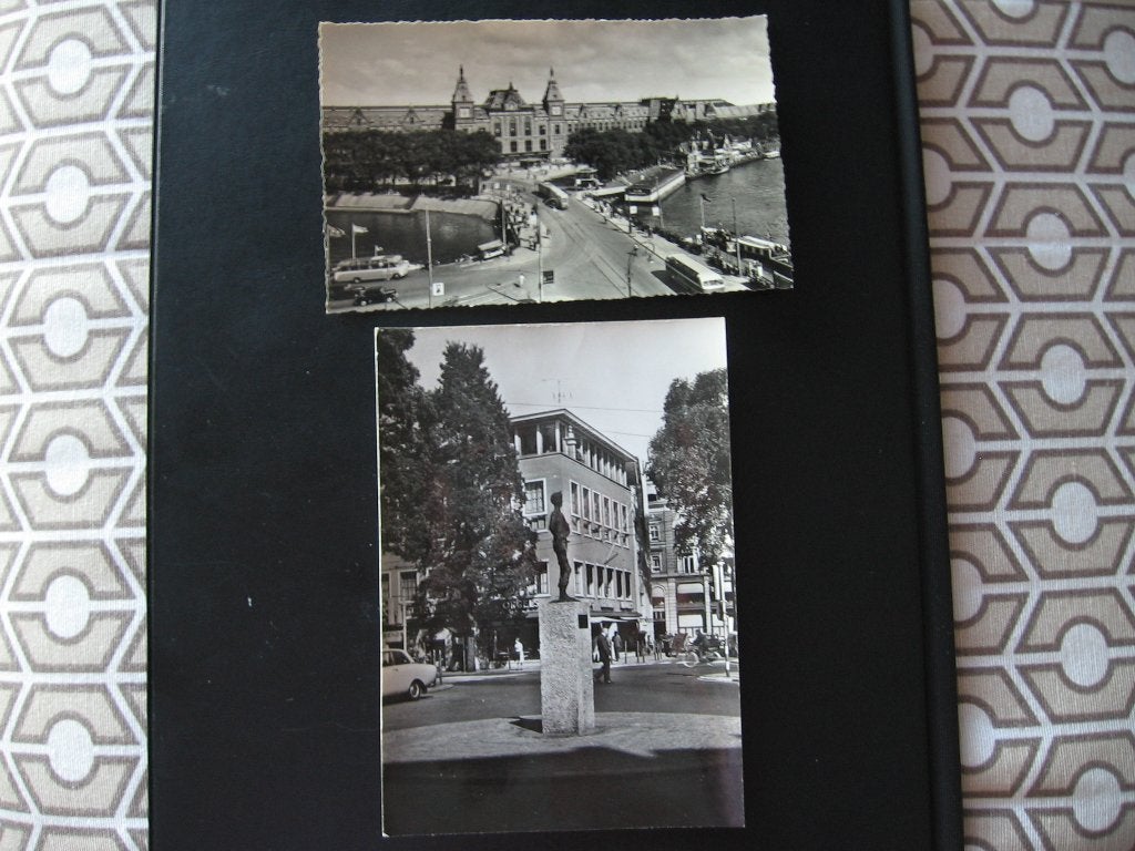 Vijf zw/w ansichtkaarten van Amsterdam, Ophalen of Verzenden, 1940 tot 1960, Ongelopen, Noord-Holland