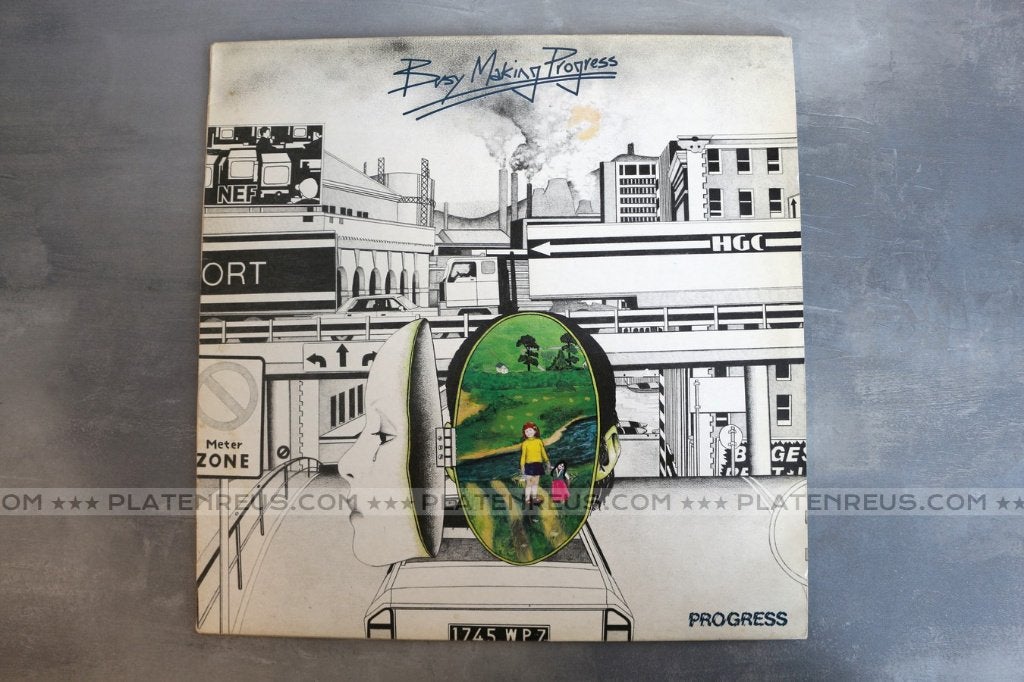 LP Progress – Busy Making Progress ( 1978 Rock ) 2348, Cd's en Dvd's, Vinyl | Rock, LP, Gebruikt, 12 inch, Folk Rock